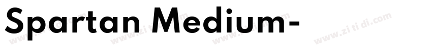 Spartan Medium字体转换